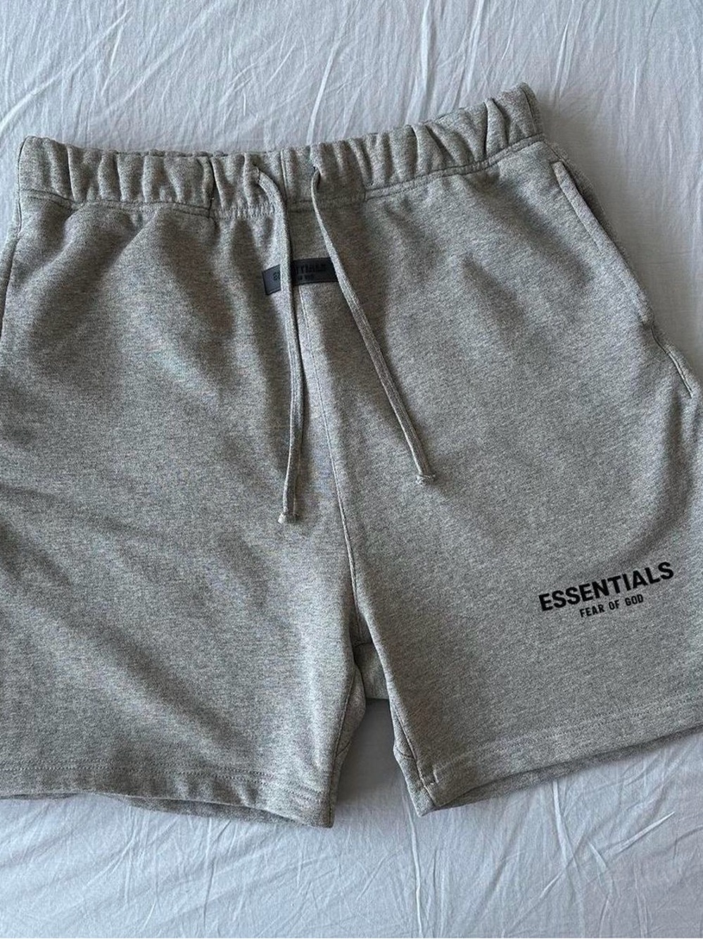 Fear of God Essentials Heather Gray Athletic Shorts